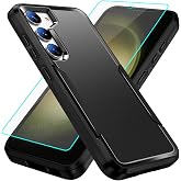 IXJYLCPC for Samsung Galaxy S23 Plus case with Screen Protection: Heavy Duty Protective Shockproof and Scratch Proof Cell Phone case for Galaxy S23 Plus-Black