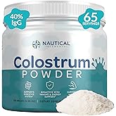 Pure Colostrum Powder 130g, 40% IgG, 65 Servings | First 4-6 Hour Milking, Grass-Fed, Pasture Raised, Unflavored Bovine Colostrum Supplement from Midwest USA Farm | Calostro Bovino para Adultos