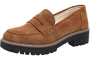 BPLANGAT Womens Loafers Shoes Platform Chunky Penny Loafer Lug Sole Comfortable Slip On Work Office Business Casual Dress Shoes, US Size 5-11