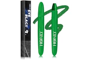 HOSAILY Eye Black Stick, Green Eyeblack Sporting Face Paint for Softball Baseball Football Lacrosse Long Lasting Cream Face Body Paint Stick for Halloween Costume Cosplay Party Eye Makeup-Green,1pcs