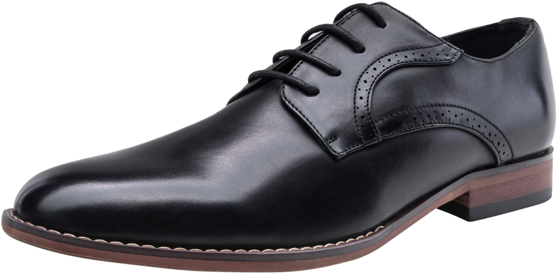 VOSTEY Men's Dress Shoes Classic Plain 