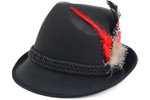 Melesh Elegant German Alpine Bavarian Oktoberfest Costume Hat