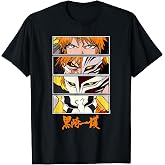 Bleach Ichigo Mask Evolution Anime Eyes with Kanji T-Shirt