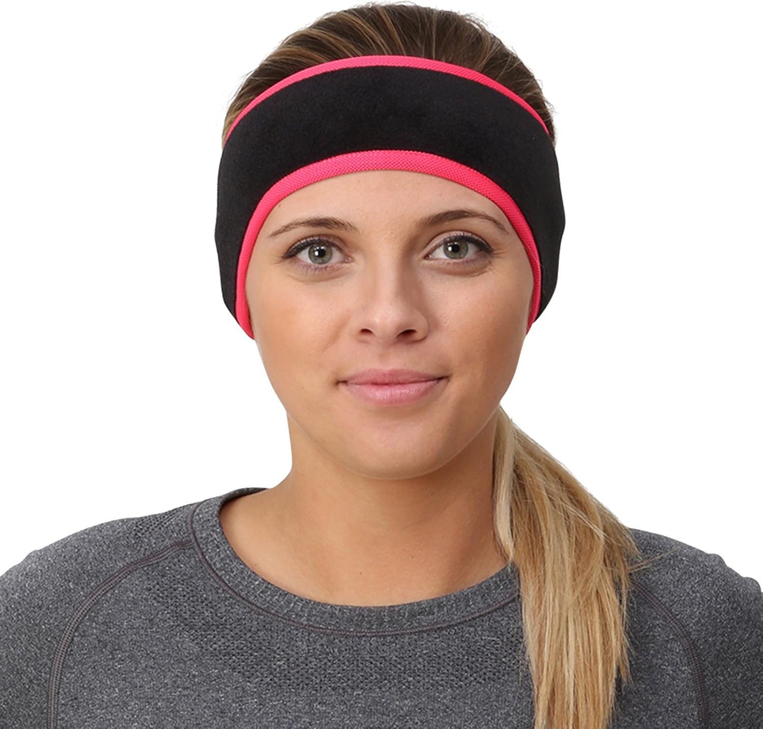 TrailHeads Women’s Ponytail Headband – Black/Black: Sports & Outdoors