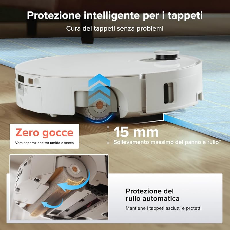 Qrevo Edge 2 Flow Robot Aspirapolvere Lavapavimenti con Rullo — foto 6 di 8