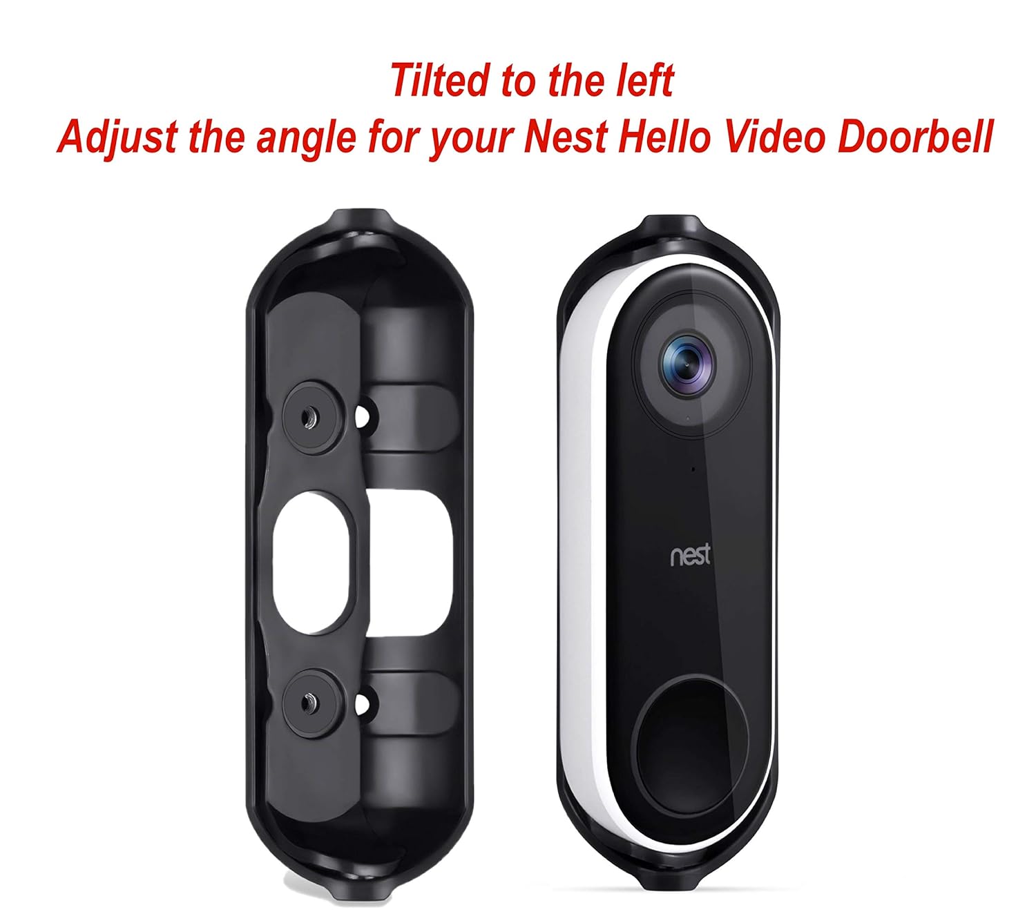 WALL MOUNT FOR Google Nest Hello Video Doorbell Angle Wedge Bracket