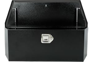 COOLBAG Trailer Tongue Tool Box, Steel Storage Truck Tool Box,35 x 12 x 12 Tool Chest Organizer w/Lock and Keys For Pickup,Truck Bed, RV, Trailer,Heavy Duty Waterproof Black box