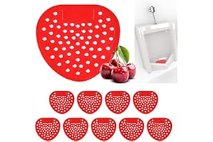 CNQLIS 10-Pack Urinal Deodorizer, Splash-Proof and Anti-Clogging, Long-Lasting Cherry Scent freshener Urinal Cakes, Perfect f