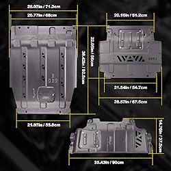 YEHERIT Manganese Steel Full Skid Plate Package