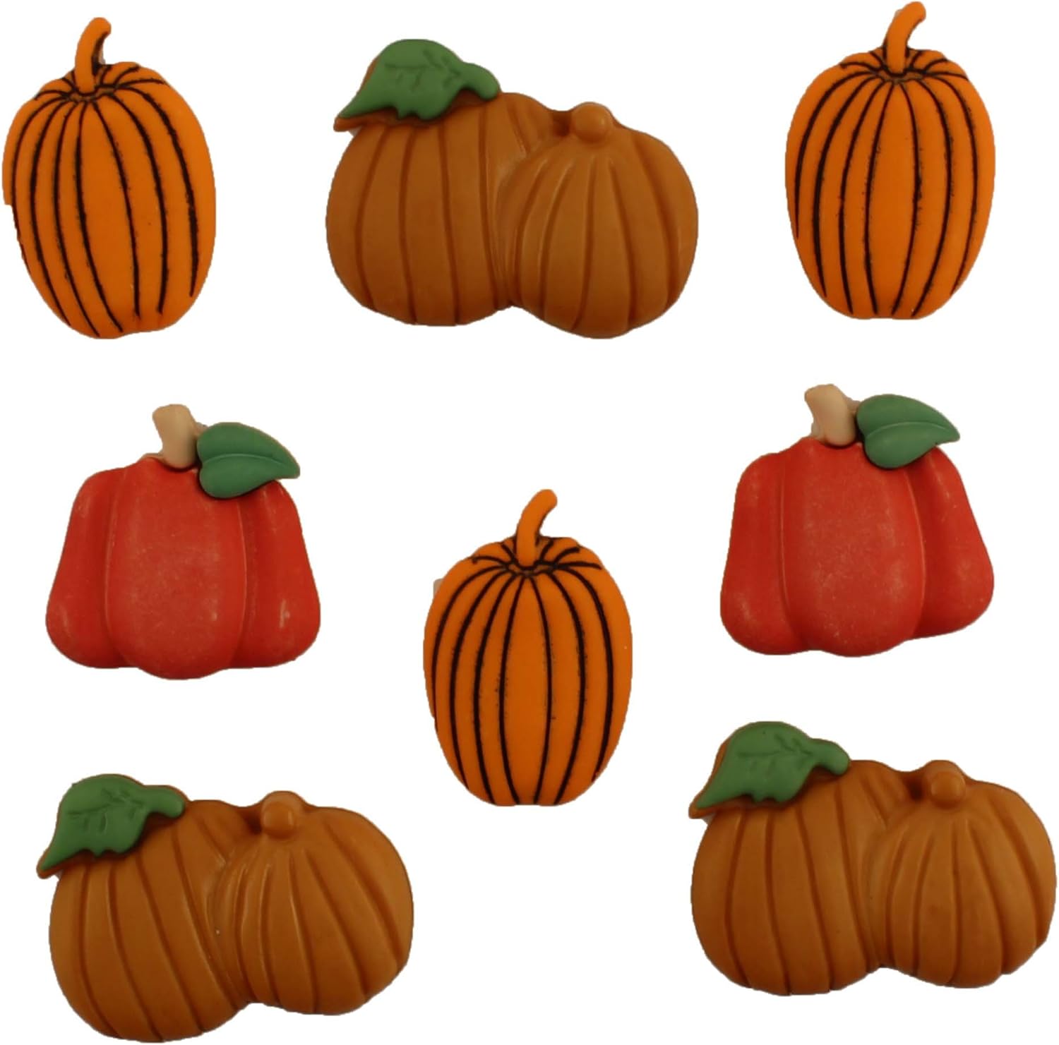 Buttons Galore Craft & Sewing Buttons Pumpkin Patch Set of 3