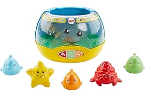 Fisher-Price Baby & Toddler Toy Laugh & Learn Magical Lights Fishbowl with Smart Stages Learning Content for Infants Ages 6+ 