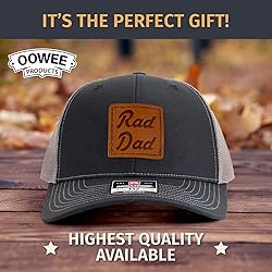 Rad Dad Leather Patch Hat | Machine-Stitched Badge