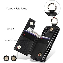 XIMAND for Samsung Galaxy Z Fold 5 Wallet Case with