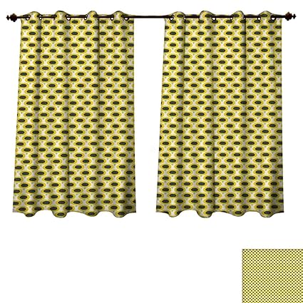 Amazon Com Floral Bedroom Thermal Blackout Curtains Doodle