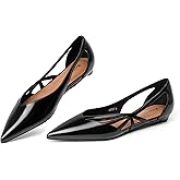 Reitoye Flats for Womens Closed Pointed Toe Ballet Flat Comfortable Dressy Work Slip On Casual Shoes Womens Flats
