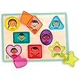 B. toys- Shapes & Emotions- Chunky Puzzle – Toddler Puzzle – Geometric Shapes & Emotions – Classic Toys for Kids – 2 Years +