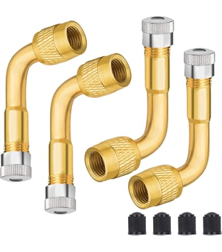 HZ-MONSTAR 9-Pc Valve Stem Extenders Kit – Angled Adapters For Trucks, RVs, Dual Wheels - View #3