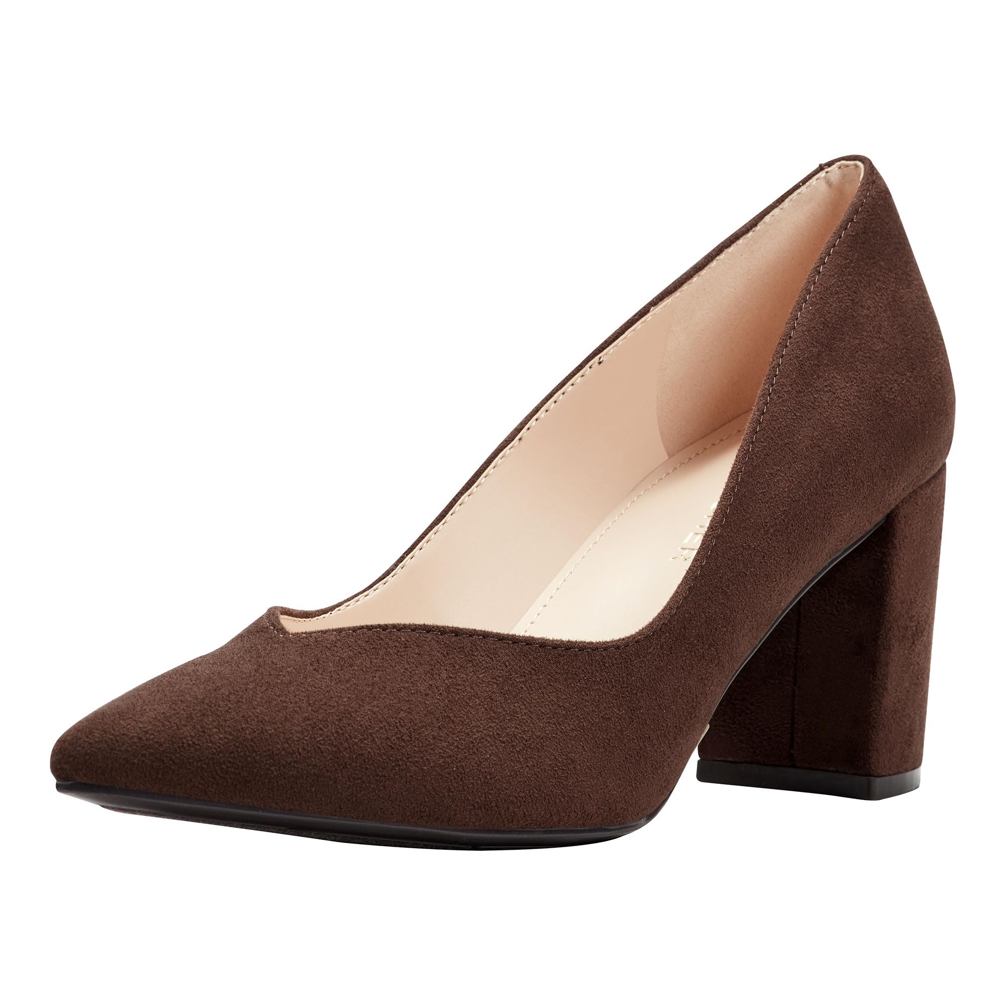 Marc Fisher Women’s Caitlin Pump, Dark Brown 201, 10