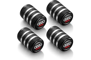PARKTREE Metal Auto Tire Valve Stem Compatible with Audi Q3 Q5 Q7 S3 S4 S5 S6 S7 A3 A4 A5 A6 A7 A8 Trim Accessories 4pcs Black