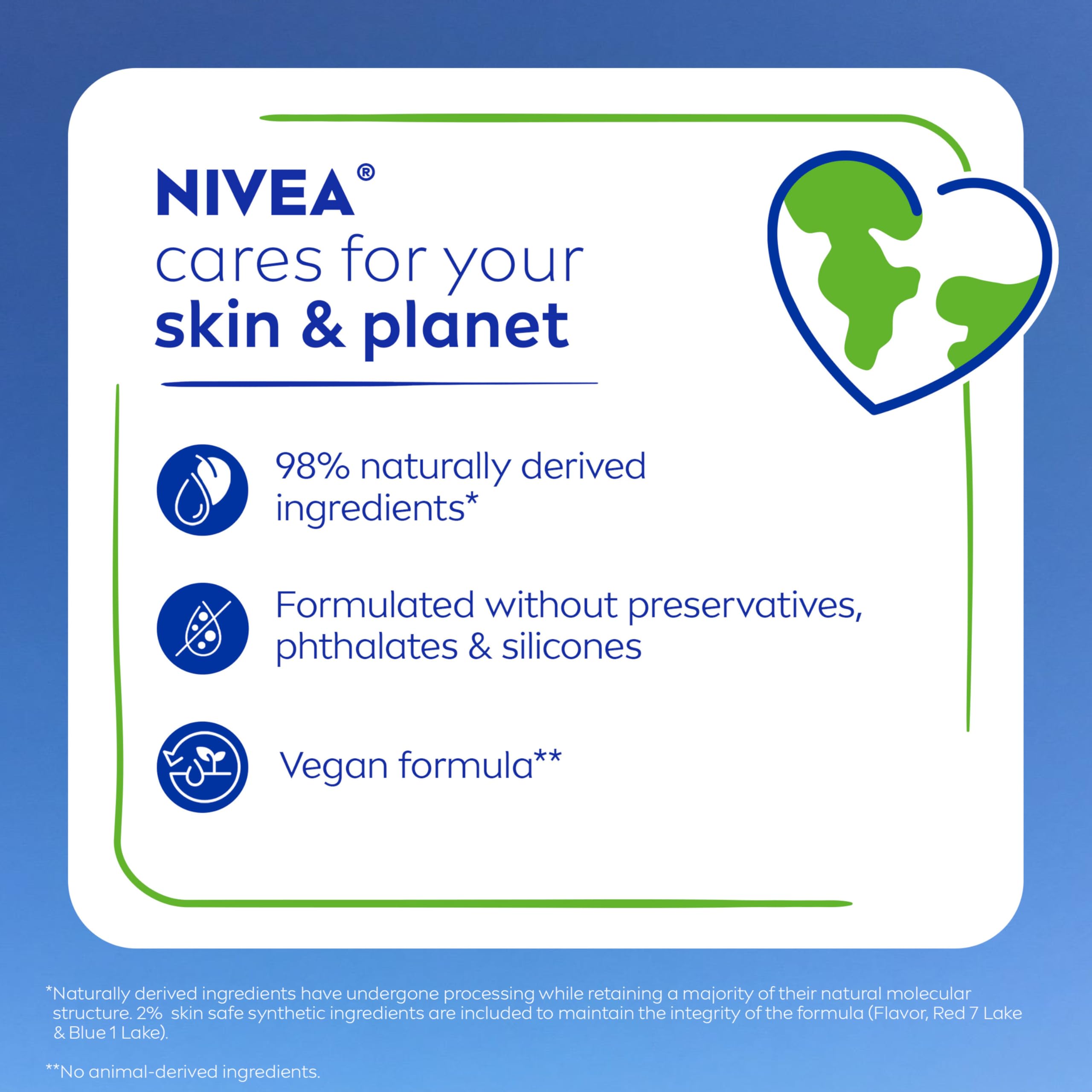 NIVEA Blackberry Lip Care, Tinted Lip Balm with Shea Butter, Nourishing Oils and Vitamin C & E, 3-in-1 Moisture, Repair (for Dry Lips) and Color, 0.17 Oz Stick