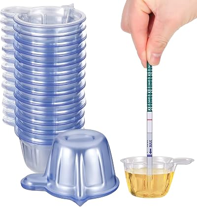 Pinenuts 60 Pack 40ml Urine Collection Cups Disposable Plastic