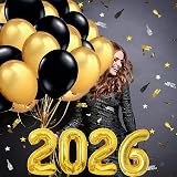 BFSYRR 66 Pcs New Year Decorations 2026 XXL Set, Balloons & Banners view 6