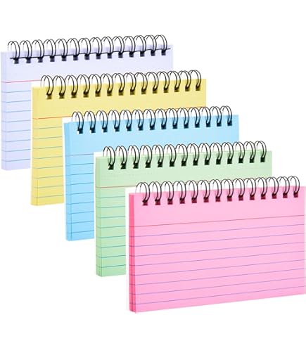 Amazon.com : Mead Index Cards, 3" x 5", Ruled Front, Blank Back, 50 Cards,  White (63130) : Index Card Binding Cases : Office Products