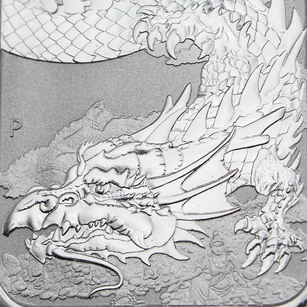 2023 P Lot of (20) 1 oz Australian Silver Dragon Rectangular Bar Coins Brilliant Uncirculated with Certificates of Authenticity $1 Seller BU