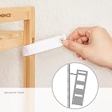 SONGMICS 3-Tier Bamboo Storage Rack Natural 45x31.5x80 cm BCB073N01 view 9