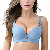 FallSweet Padded T Shirt Bras for Women Push Up Comfort Underwire Brassiere 34A to 44C