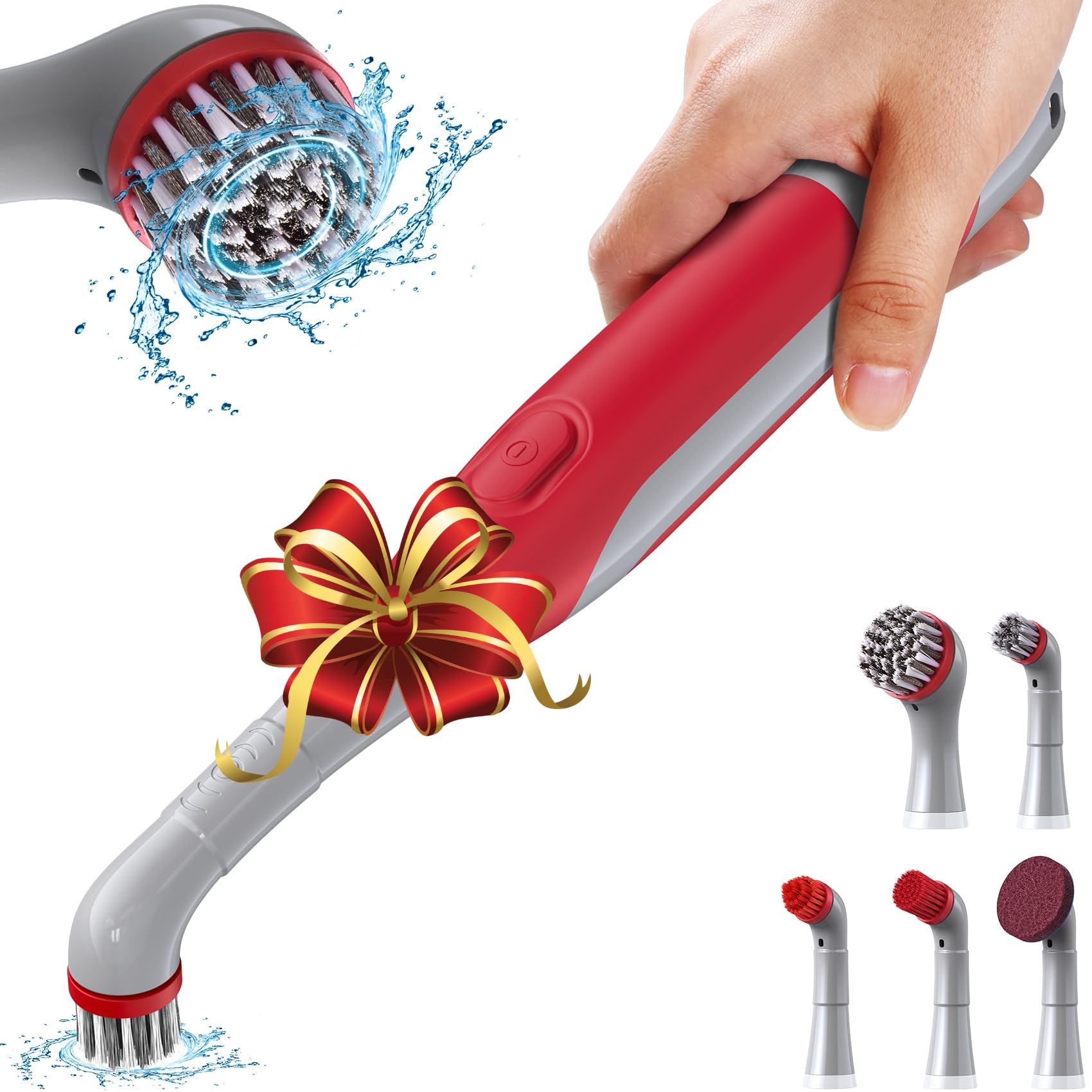 Photo 1 of Sweepulire Electric Grout Brush, Battery Operated Power Scrubber with Stainless Steel Wire Brush, Multi-Purpose Tile Grout Cleaner Brush for Cleaning Grout, Tile, Corner, Kitchen, Shower, Tight Space