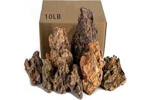 ChaoLeHo Dragon Rocks Aquariums Stones Natural Rocks for Aquascaping, Aquariums, Terrariums, Vivariums Decorative Stone,Reptile Enclosures,Paludariums,and Gardens-10LB（2 to 7 inch）