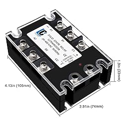 LCLCTC 3 Pole Phase Solid State Relay SSR-25DA DC