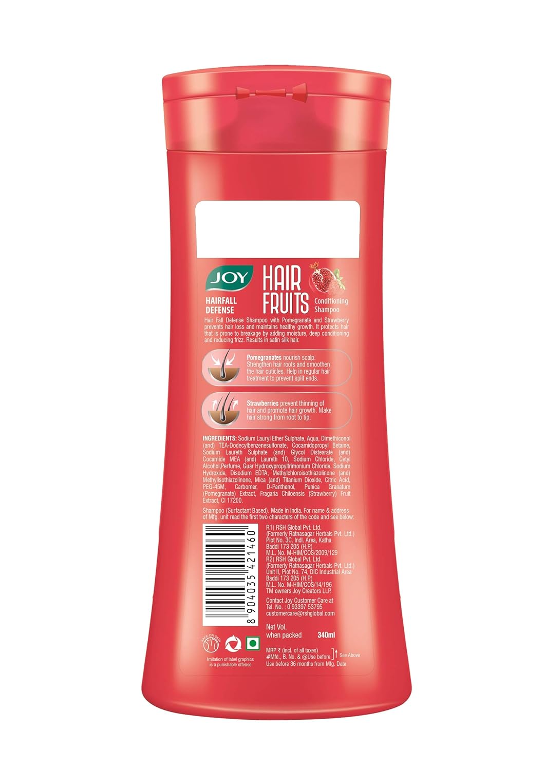 Buy Joy Hair Fruits Hair Fall Defense Conditioning Shampoo 340 Ml