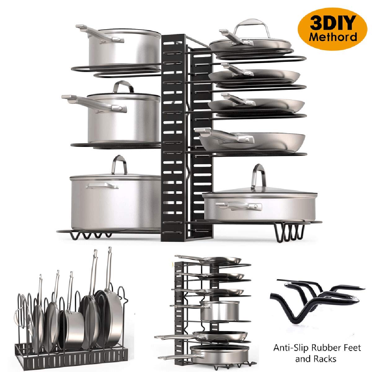 Best diy sliding pot rack