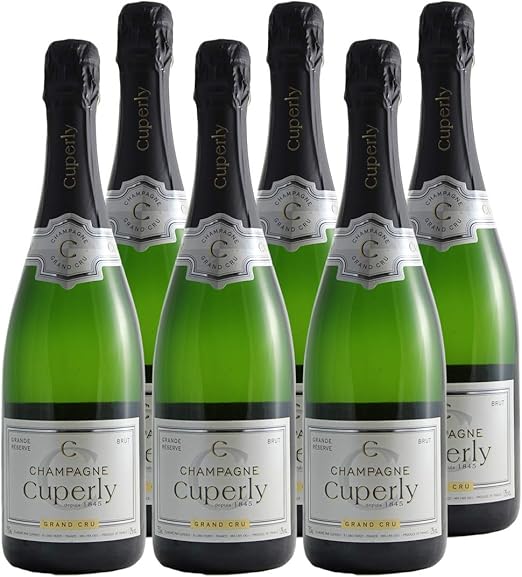 Champagne Grand Cru Brut Grande Reserve Maison Cuperly Rebsorte Chardonnay Pinot Noir 6x75cl Amazon De Bier Wein Spirituosen