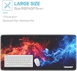 TECKNET Gaming Mouse Mat 900x400x3mm Large Extended Waterproof Non-Slip view 2