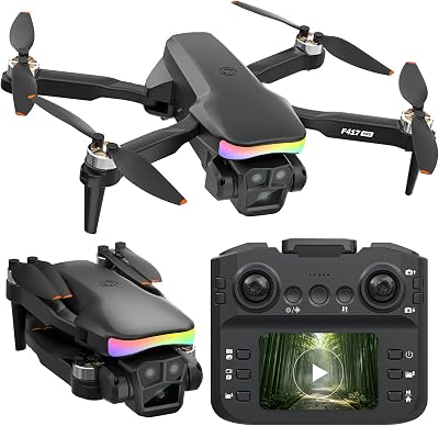 F417PRO Mini Drone FPV com câmara HD 1080P, comando LCD, motor brushless, recarga rápida tipo C, menos de 249g, brinquedo de drone para adultos e crianças iniciantes, presentes para rapazes e raparigas