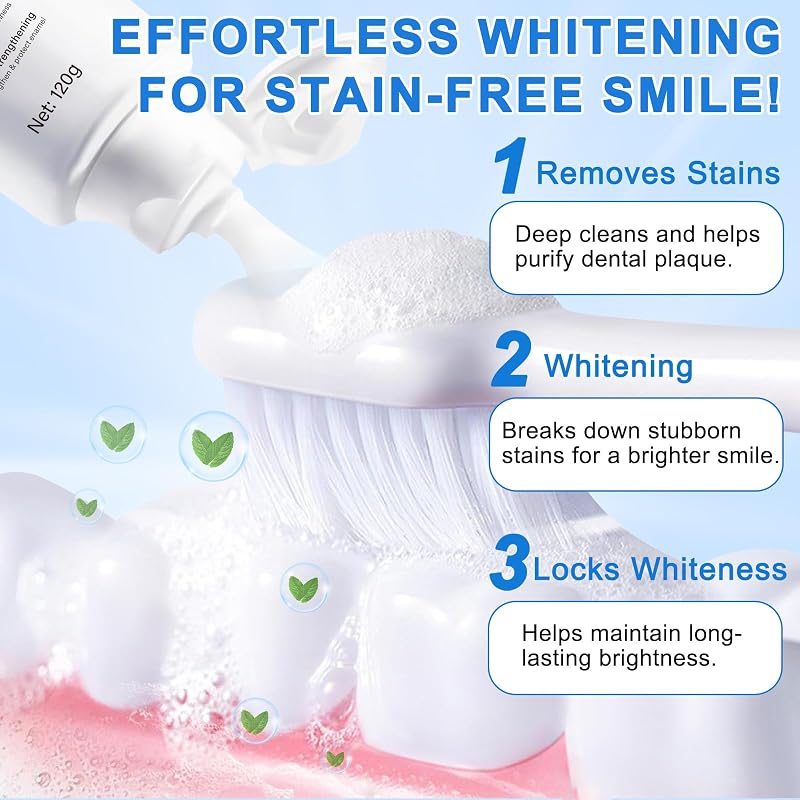 Hydroxylapatite Dentifrice à 9,9% Lot de 2, Dentifrice à L'hydroxyapatite Nano Sans Fluor, Aide à Reminéralisation, Protège L'émail, Soulage la Sensibilité, Renforce Dents, Soins Buccaux Quotidiens