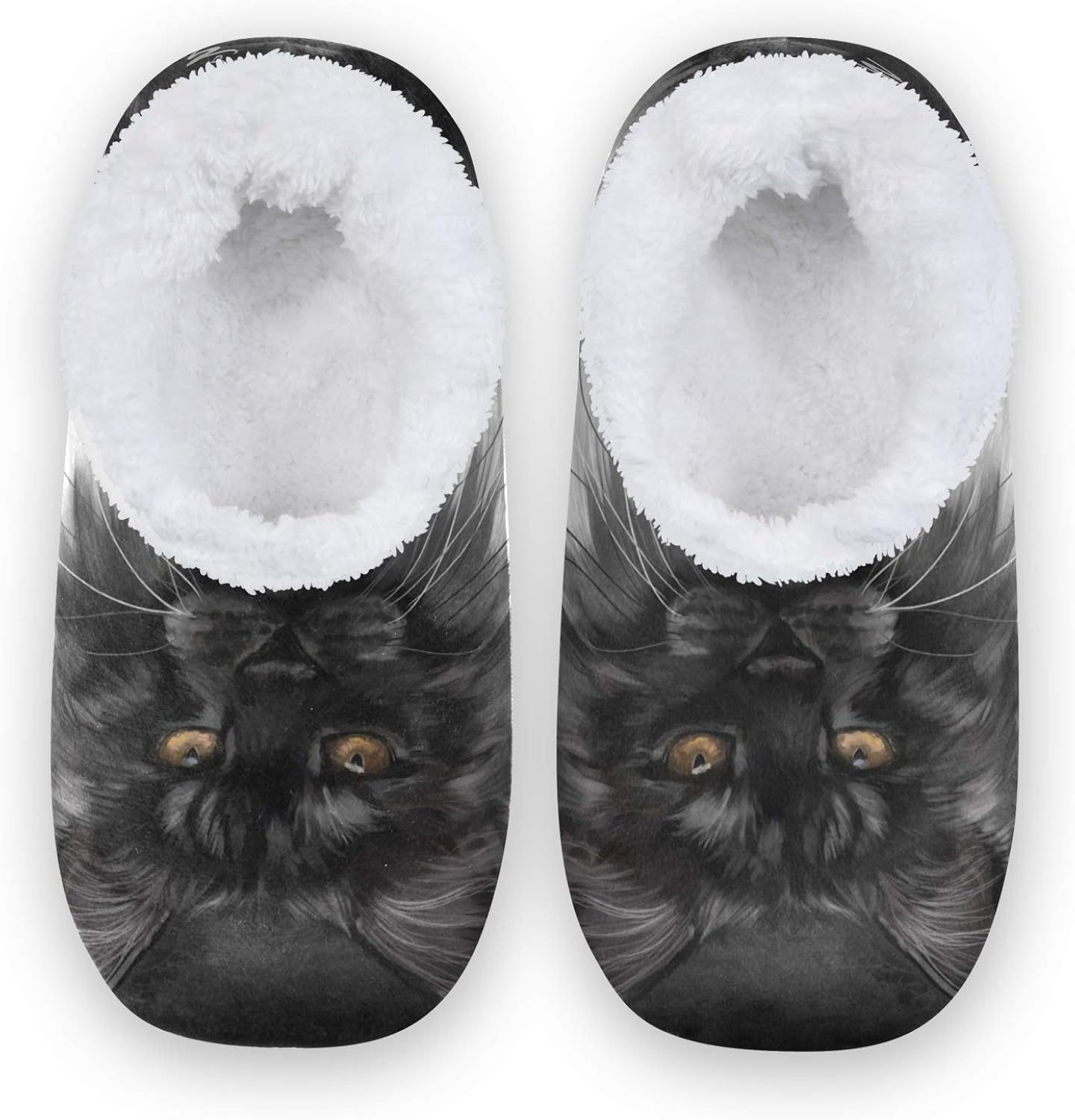 black cat slippers
