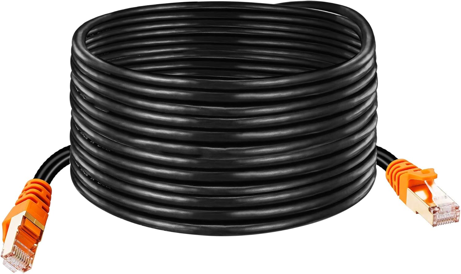 Cat 7 Outdoor Cable 100 ft,NC XQIN CAT 7 Heavy Duty Double