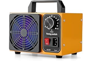 HHGM Purificateur d'air à double ventilateur pour la maison, ioniseurs d'air portable, générateur d'ions négatifs, désodorisa