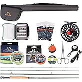 M MAXIMUMCATCH Maxcatch Premier Fly Fishing Rod and Reel Combo Complete 9' Fishing Outfit