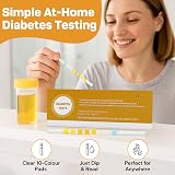 One Step 10 x Home Urine Diabetes Tests Ketones Glucose Strips view 3