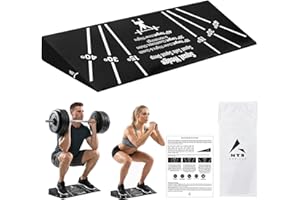 MYN HORIZON Squat Wedge Block – Non-Slip EVA Material Slant Board with 15°/30°/40° Angle Markings, 15° Heel-Elevated Incline Squat Wedge for Deep Squats & Calf Stretches (Gym, Home, Therapy & Yoga)