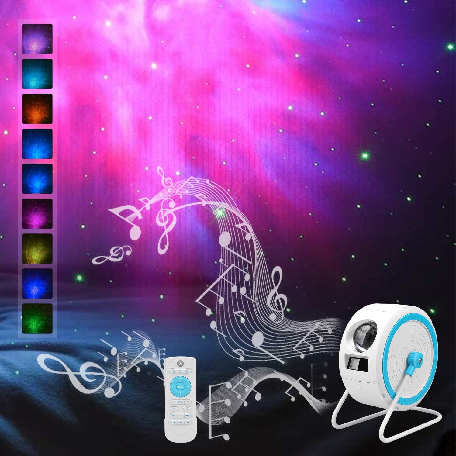 Galaxy Projector with LED Nebula Cloud, Star Light Projector with