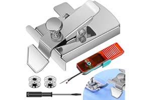LorSou Magnetic Seam Guide for Sewing Machine, Upgraded Magnetic Sewing Guide with Clip and Accessories, Seam and Hem Guides Easy to Use, Universal Sewing Machine Accessories
