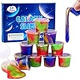 Galaxy Slime Kit 12 Pack, Mini Slime Christmas Party Favor for Kids Goodie Bag Stuffers, Smooth, Soft and Non Sticky, Stress & Anxiety Relief Colorful Slime Pack Toy for Girls Boys