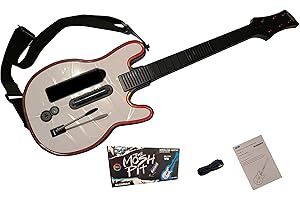 Guitar Hero Guitar Compatible for Wii (10 buttons) - White