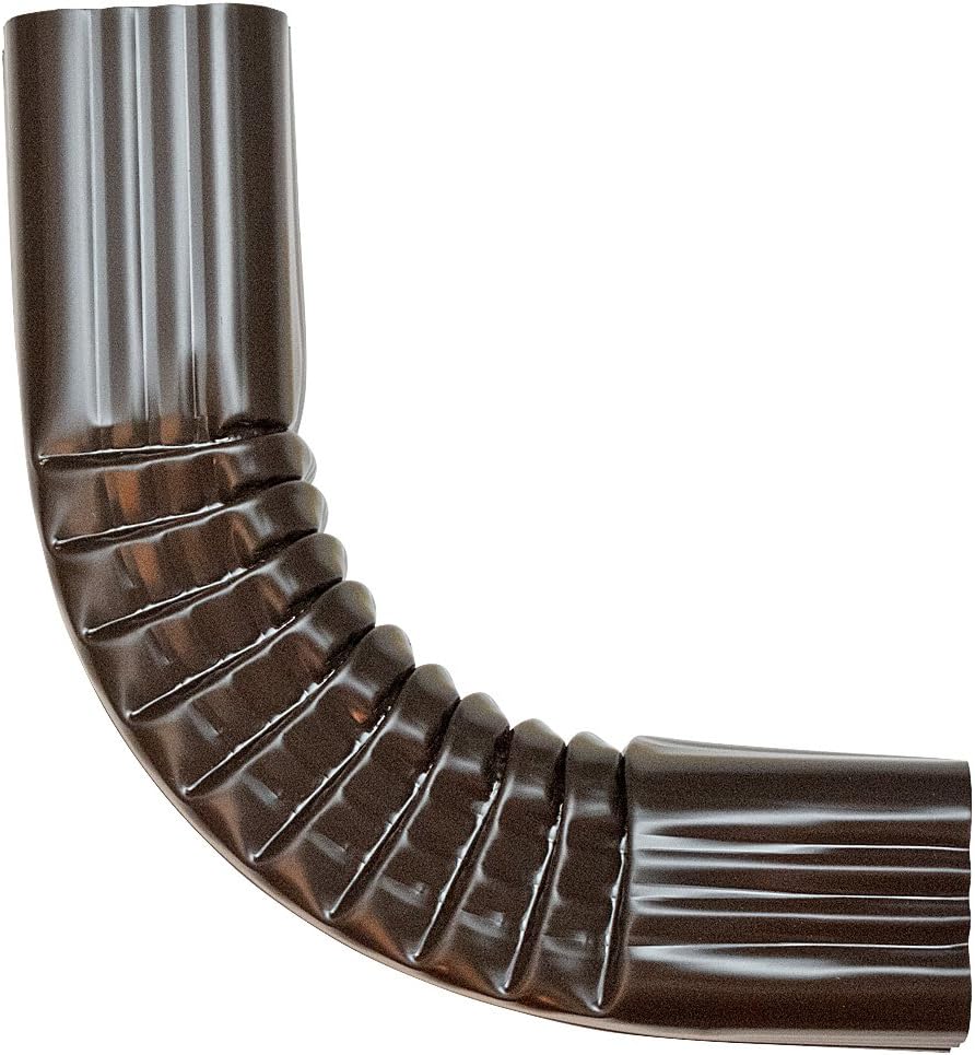 Near 90degree Gutter Elbow, Aluminum (3x4, Musket Brown)